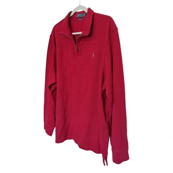 Polo Ralph Lauren Estate-Rib Quarter-Zip Pullover Size XL